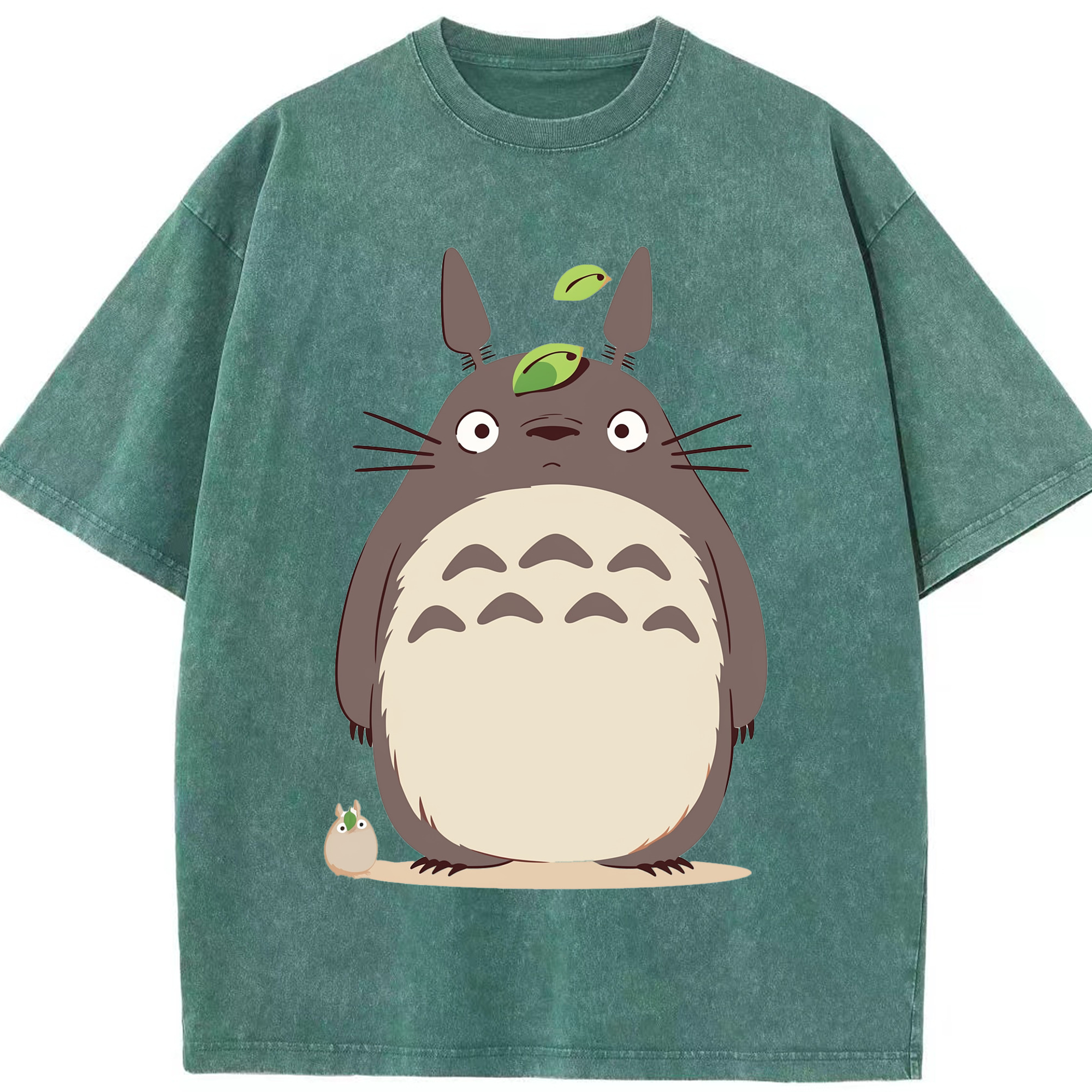 （画像用） となりのトトロ 草壁メイ 草壁サツキ My Neighbor Totoro Satsuki Kusakabe Mei Kusakabe 綿100% ヴィンテージ風 半袖Tシャツ（フロントプリント）